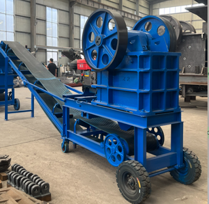 Ligne de production mobile de concasseur à mâchoires à haut rendement 20 T/h, très vendue, avec moteur AC pour le concassage du marbre et du granit - Product Image 5