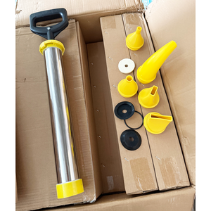 <span class=keywords><strong>Pistolet</strong></span> <span class=keywords><strong>à</strong></span> <span class=keywords><strong>mortier</strong></span> manuel en acier inoxydable robuste avec 5 buses interchangeables <span class=keywords><strong>pour</strong></span> l'étanchéité des cadres de portes et fenêtres - Product Image 4