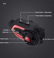 IP65 tahan air 2K BT interkom helm kamera DVR untuk sepeda motor 1080p perekam Video harga grosir