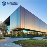 Espace de bureau moderne préfabriqué avec livraison rapide et services professionnels pour bâtiments commerciaux à structure en acier