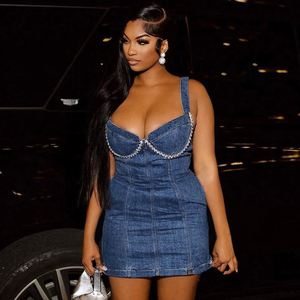 strapless open back dress Dress Down Party Denim Short – Denny's X Lester's