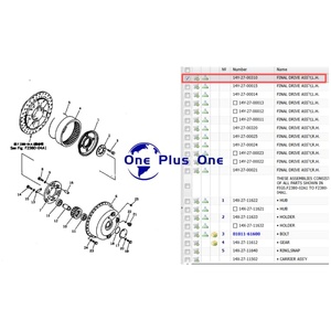 Venta al por mayor de fábrica a precios bajos: Conjunto de transmisión final 14Y-27-00310 14Y-27-00410 para accesorios mecánicos Komatsu D65EX-16 - Product Image 5