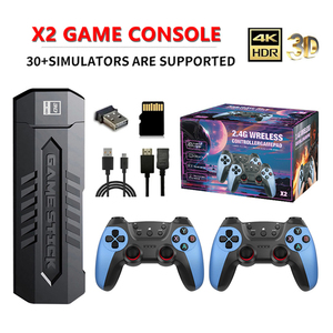 Retro Game <b>Console</b> X2 Blue Gaming Stick 4K Output 2.4G Wireless Controller Classic Emulators Plug and Play for TV - Product Image 1