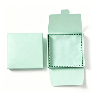 Chiffon de polissage en microfibre argentée avec boîte en papier, vente en gros, logo personnalisé, lingettes nettoyantes anti-ternissement pour bijoux, ensemble d'emballage - Product Image 4
