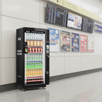 Distributeur automatique XMAI grande capacité avec vision IA, 680 litres, conception équilibrée, gestion à distance 4G, ajustement de la température et gestion des stocks