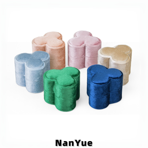 <span class=keywords><strong>Caja</strong></span> de Anillo de Terciopelo de Alta Calidad, con Logotipo Personalizado, <span class=keywords><strong>Caja</strong></span> de Regalo de Joyería de Lujo para Bodas y Compromisos, Venta al Por Mayor - Product Image 3