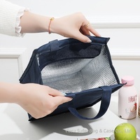 Sac à déjeuner pliable portable en tissu Oxford style dessin animé, doublure en aluminium épaisse, boîte à bento isotherme directement de l'usine