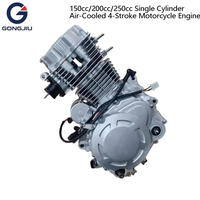 Nouveau Moteur de Moto Monocylindre 150cc 200cc 250cc Refroidi par Air 4 Temps – Unité de Remplacement Complète pour Moto