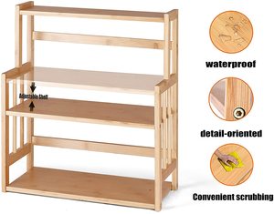 HYNAWIN 3-Tier di bambù portaspezie da <span class=keywords><strong>cucina</strong></span> Organizer con scaffali di stoccaggio regolabili in piedi mensola della <span class=keywords><strong>dispensa</strong></span> - Product Image 4