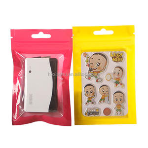 휴대 전화 데이터 케이블 맞춤형 로고가 있는 방진 및 방습 포장용 투명 재밀봉 적층 비닐 봉투 - Product Image 5