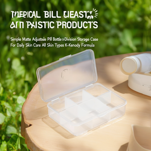 Estuche de Almacenamiento Simple Mate Ajustable con 8 Divisiones para Cuidado Diario de la Piel, para Todo Tipo de Piel, Fórmula K-Beauty - Product Image 3