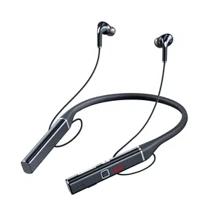 最新颈带运动无线耳机S720磁性立体声耳塞音乐降噪耳内物理无线耳机