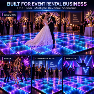 Baldosas LED RGBW para Pistas de Baile, Iluminación para Salones de Banquetes y Decoración para Eventos de Boda - Product Image 4