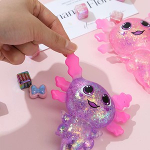 CHENXI Adorable Axolotl Sugar <b>Balls</b> Sensory Stress Toy Slow Rise Relaxing Sensory Fidget Stress <b>Squeeze</b> Toy - Product Image 2