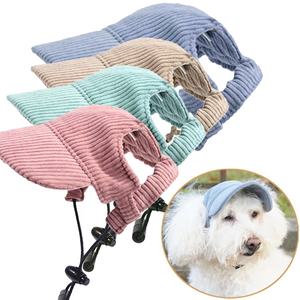 Chapéu de Sol de Beisebol para Atividades ao Ar Livre Viseira de Verão para Cachorro Bonito Boné Bucket com Proteção Solar Chapéu de Viagem de Veludo Cotelê para Cachorrinho com Furo para Orelha para Cão e Gato - Product Image 4