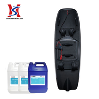 Planche de surf longue de 8 pieds, résistante aux UV, en résine époxy bleue, en promotion