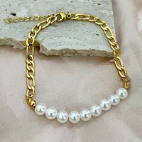 Bracelet Bohème Perles Acier Inoxydable Design Niche Esthétique Bijoux Femme Tendance Vente en Gros