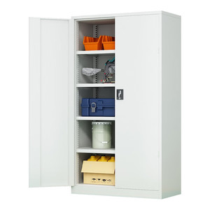 Double Door <b>Tool</b> <b>Cabinet</b> 180cm Height With Pegboard Factory Workshop <b>Storage</b> Steel <b>Cabinet</b> Keyed Locking System - Product Image 4