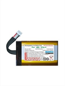 GSP903052 3.7V 1500mAh 903052 PH2.0/4P แบตเตอรี่ลิเธียมไอออนสำหรับลำโพง <span class=keywords><strong>JBL</strong></span> คลิป4 <span class=keywords><strong>Clip4</strong></span> T172 AN0402-JK0009880 - Product Image 2