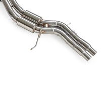 Sistema de Escape Valvetronic Catback SS304 para Audi A6 2.5 2.8 C7 2012-2018, Silenciador de Alto Rendimiento con Puntas Negras, Mejora de Rendimiento