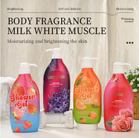 OEM ODM Marque privée KORMESIC Gel douche apaisant à l'orange, à la vitamine C, à la lavande, à la fraise et à la rose 800 ml