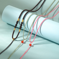 Cordon de collier tressé réglable multicolore, directement de l'usine, pour la fabrication de bijoux et la fourniture de pendentifs, vente en gros de bijoux