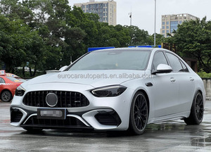 ชุดแต่งตัวถังรถยนต์ PP คุณภาพสูงแบบใหม่ สำหรับ Mercedes C-Class W206 C63 รุ่น Wide Style พร้อมท่อไอเสีย ฝากระโปรง บังโคลน กันชน กระจังหน้า ครบชุด - Product Image 4