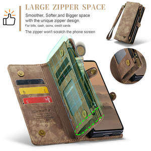 Étui en cuir gaufré détachable 2026 pour <span class=keywords><strong>Samsung</strong></span> Z Fold 7, portefeuille, porte-cartes, pochette magnétique 3 en 1 pour <span class=keywords><strong>Samsung</strong></span> Z Fold 7 6 5 <span class=keywords><strong>4</strong></span> - Product Image 3