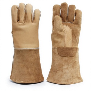 ถุงมือหนังวัวเสริมแรง ทนความร้อน สำหรับงานเชื่อม TIG งานหนัก งานอุตสาหกรรม - Product Image 1