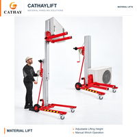 Lève-matériaux manuel homologué CE, hauteur de levage 2~7,9 m, option de levage électrique, accessoire de levage de matériaux