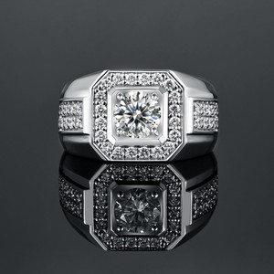 Anillo de compromiso para hombre con diamante cultivado en laboratorio de 1.02 quilates de Factory <span class=keywords><strong>Outlet</strong></span> - Product Image 3