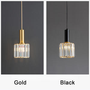 Candelabro de cristal moderno para cabecera, candelabro pequeño para dormitorio, Hotel, sala de estar, hierro, TV creativa, <span class=keywords><strong>Fondo</strong></span>, pared, línea de <span class=keywords><strong>pesca</strong></span> - Product Image 2