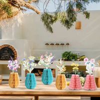 9-teiliges Set Frühlings-Wildblumen-Bienenstock-Tischdekoration für Geburtstagsfeiern, Bienenstock-Display für Partys mit Wildblumen-Thema