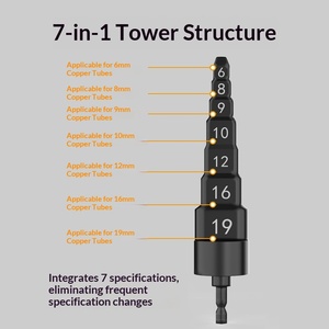 Espansore Elettrico 7 in 1 per Tubi in Rame, Attrezzo Svasatore Tipo Punta da Trapano, Testa di Espansione per Tubi HVAC e Refrigerazione - Product Image 5
