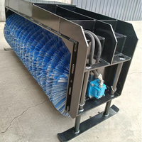 Balayeuse à neige rotative hydraulique pour mini-excavatrice et chargeuse compacte, idéale pour le nettoyage hivernal des trottoirs et routes