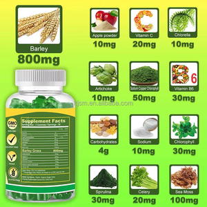 Gummies d'orge 1200mg |   Complément alimentaire naturel pour la <span class=keywords><strong>santé</strong></span> intestinale et le soutien nutritionnel |   60 Gummies pour adultes - Product Image 4