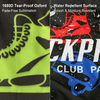 Sac d'équipement de hockey sur glace personnalisé, entièrement sublimé, sac de hockey sur gazon, 100% polyester, logo d'équipe personnalisé pour les joueurs