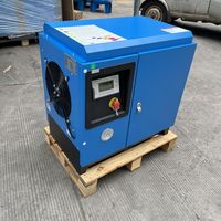 Compresseur d'air industriel à vis ZAKF Z5EV fabriqué en Chine, 220V/60Hz, 5HP, monophasé, refroidi par air, lubrifié, stationnaire, avec PLC et roulement