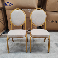 Chaise de banquet en métal de haute qualité, design moderne, durable et empilable, pour restaurant, salle de banquet, usage commercial