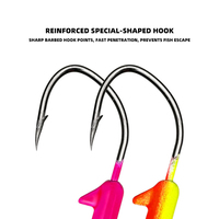 1/28oz-3/8oz Kail Pancing Air Tawar dengan Kepala Bola Berlapis Cat untuk Umpan Renang Crappie Walleye Bass Trout Panfish Perch 12 Warna