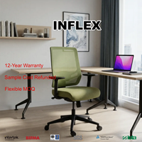 Chaise de bureau ergonomique en maille avec accoudoirs 3D, dossier réglable, siège en mousse, certifiée BIFMA, fabricant de mobilier de bureau commercial