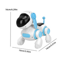 Chien robot interactif intelligent - Simule la marche, émet de la lumière, fait du bruit et joue de la musique (sans batterie)