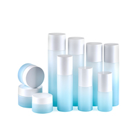 Flacon en verre cosmétique personnalisé avec logo pour sérum et crème de soin 30ml-120ml, flacon en verre pour toner et parfum avec pompe pulvérisatrice, ensembles de flacons en verre