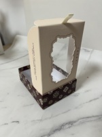 Boîtes en carton personnalisées pour emballage, vente chaude, boîte rigide en carton blanc avec logo imprimé, fenêtre et ruban