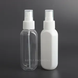 100毫升批发细雾香水喷雾器化妆品包装身体头发喷雾产品宠物透明平面塑料瓶