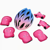 Équipement de protection pour sports d'hiver et patinage à roulettes pour enfants, vente en gros d'usine, durable, certifié EN-1078, ensemble de 7 pièces (genouillères et coudières)