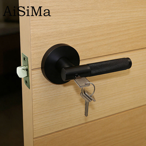 Poignées de porte d'entrée factices populaires en noir mat pour portes intérieures - Product Image 1