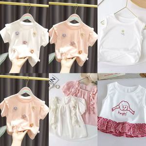 Çocuklar 2025 sıcak satış yaz şort takımı çocuk giysileri küçük kız erkek giyim setleri kısa kollu bebek giysileri takım - Product Image 3