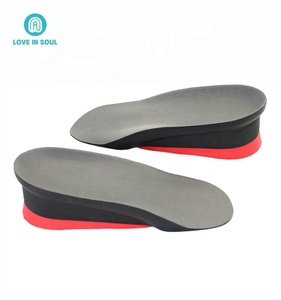 Semelle intérieure d'augmentation de hauteur supérieure chaussures plus hautes réglables 4.5 cm plus hautes semelles intérieures de 3/4 longueur pour bottes élévateurs de chaussures pour hommes - Product Image 2