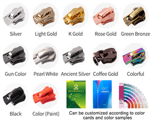 Cổ Phiếu Sẵn Sàng 3 #5 # Kim Loại Dây Kéo Kéo Biểu Tượng Túi Dây Kéo Đầu Puller May Kim Loại Dây Kéo Puller Thanh Trượt - Product Image 6